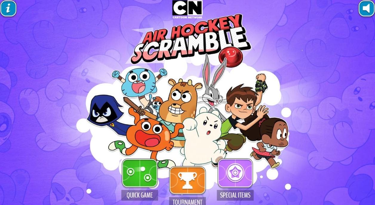 Cartoon Network Air Hockey Scramble