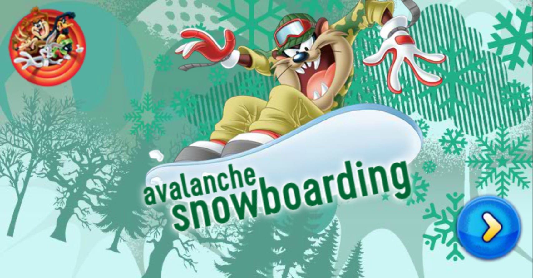 Avalanche Snowboarding Looney Tunes