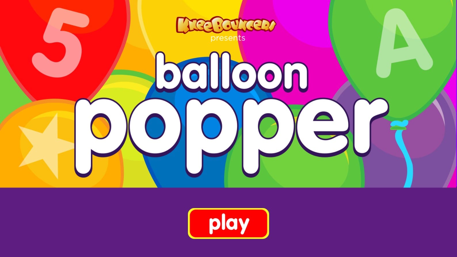 Balloon Popper KneeBouncers Kids Educational