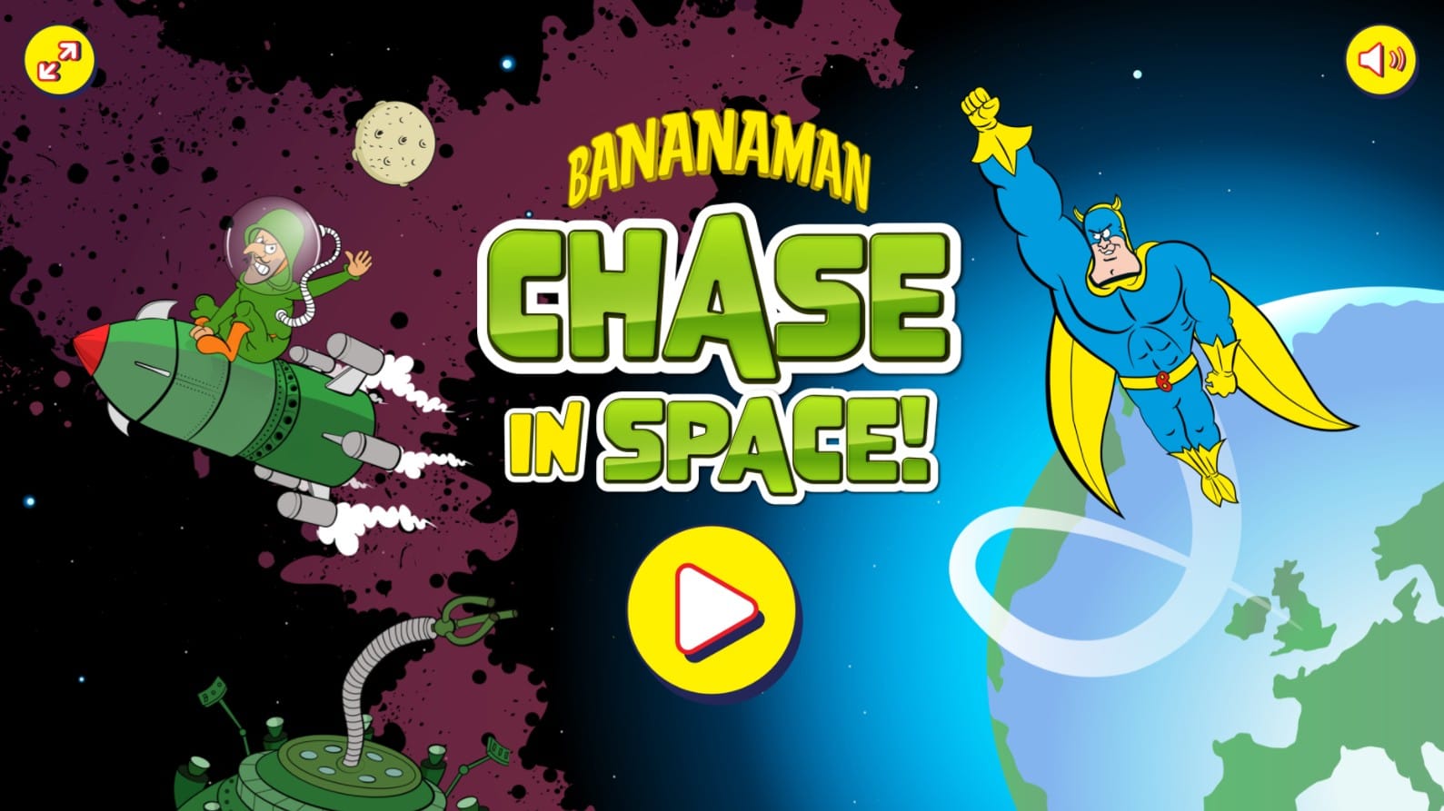Bananaman Space Chase HTML5 Adventure