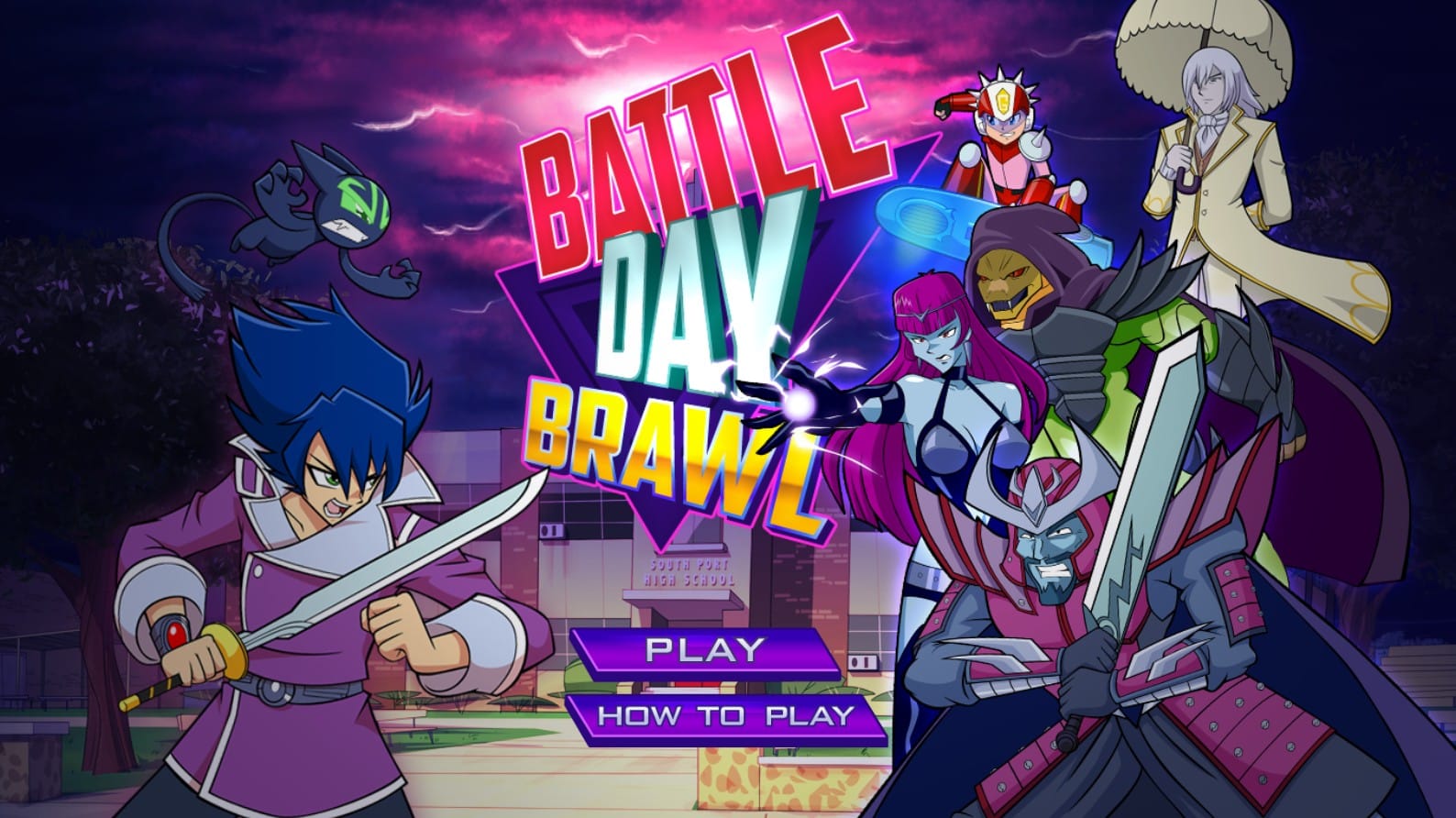 Battle Day Brawl: Action Anime Fighting