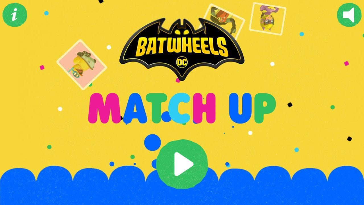 Batwheels Match Up DC Super Hero Memory