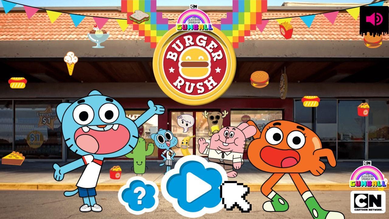 Burger Rush The Amazing World of Gumball