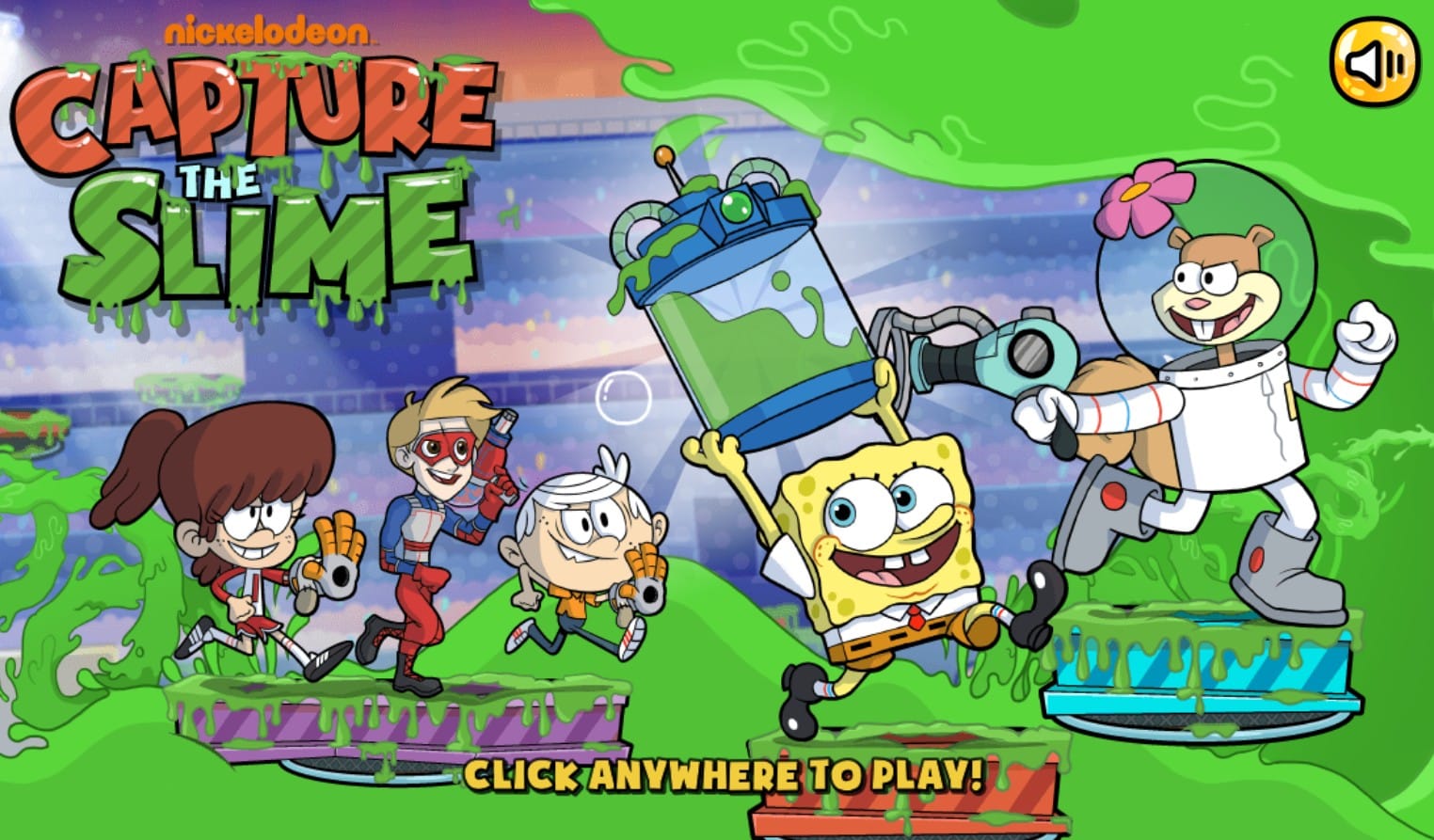 Play Nickelodeon Character Action: Capture the Slime