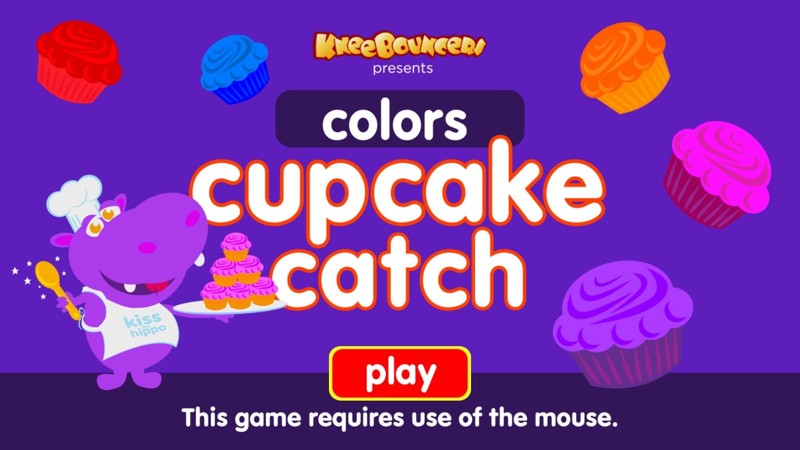 Cupcake Catch Colors Educational Browser Game for Kids
