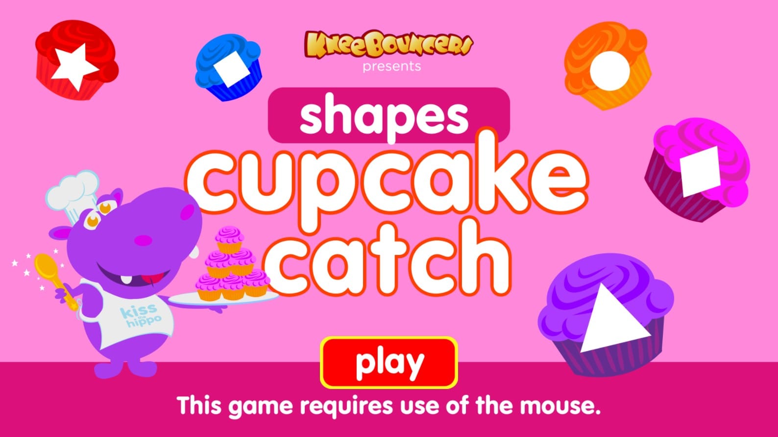 Cupcake Catch Shapes Educational Game for Kids