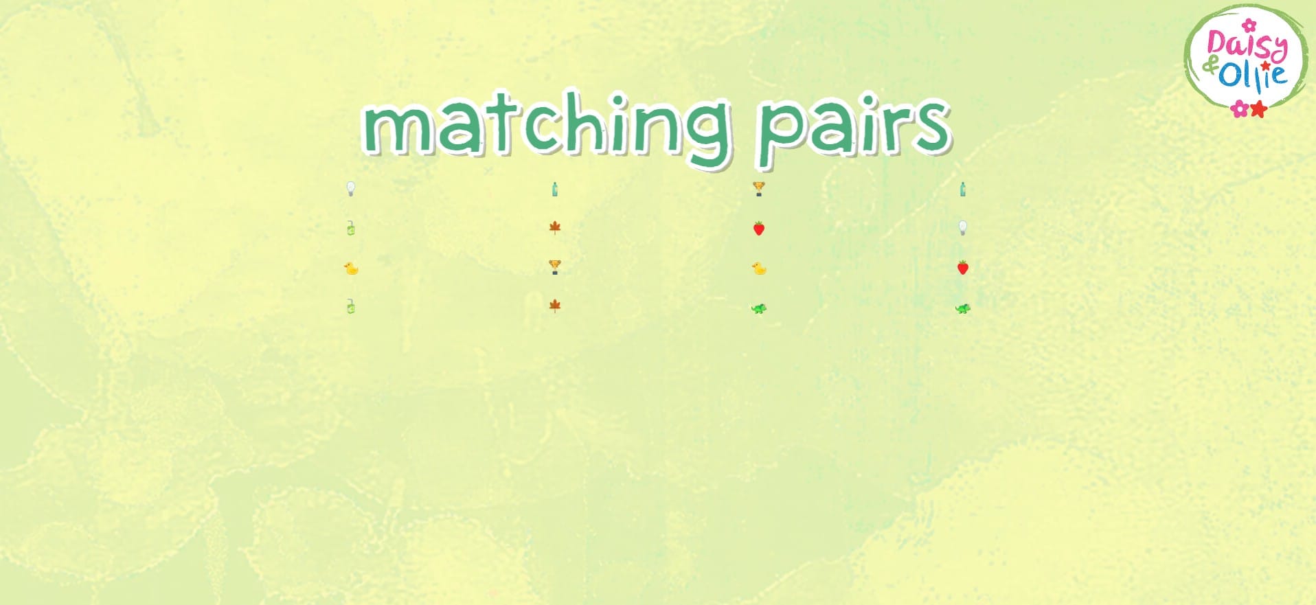 Daisy and Ollie Matching Pairs