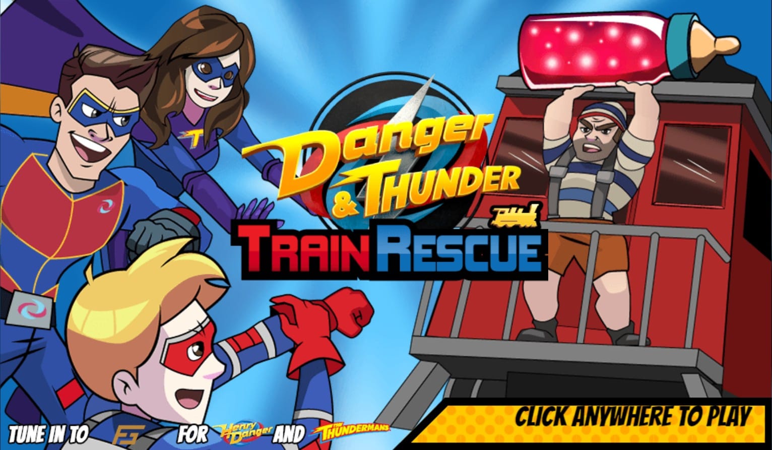 Danger & Thunder Train Rescue Superhero Adventure
