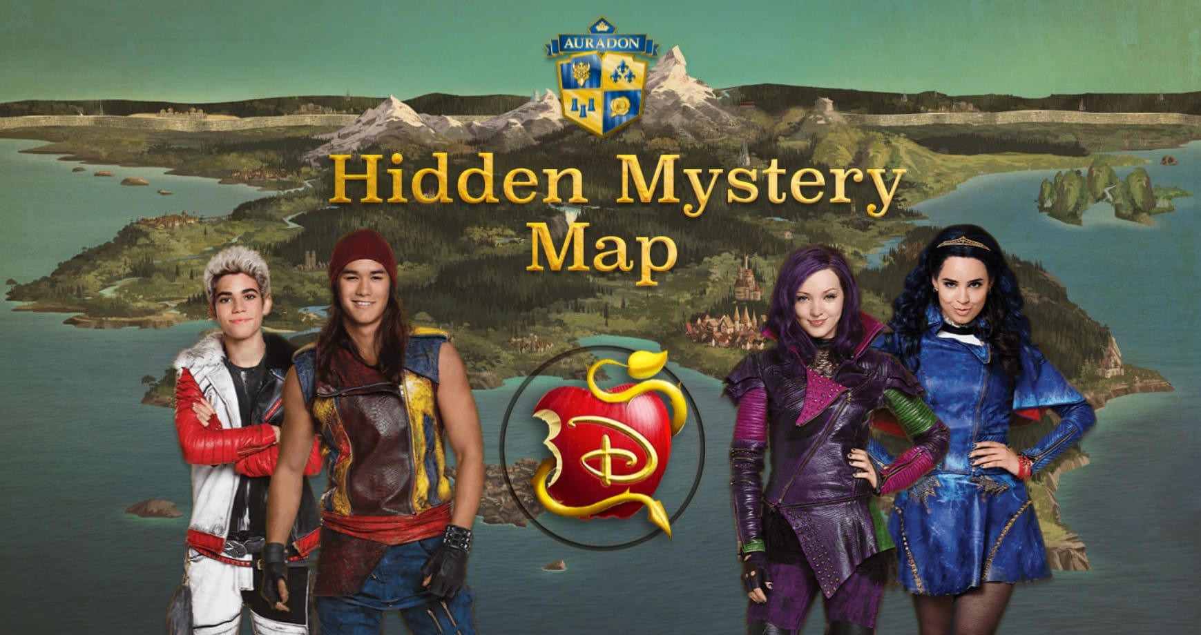 Descendants Hidden Mystery Map: Explore Auradon
