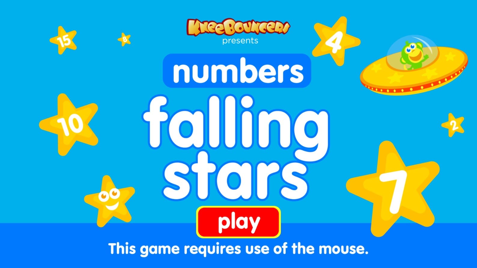 KneeBouncers Falling Star Numbers Educational