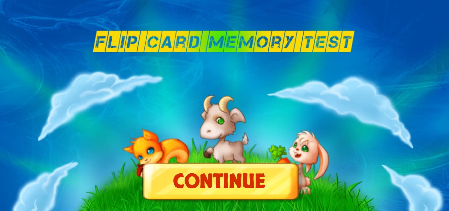 Flip Card Memory Test: Cute Animal Brain Trainer