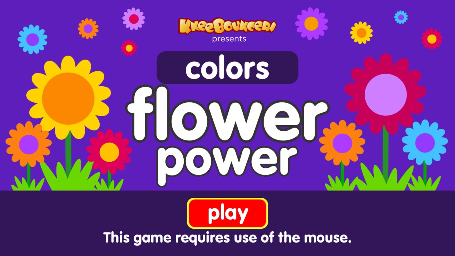KneeBouncers Educational: Flower Power Colors