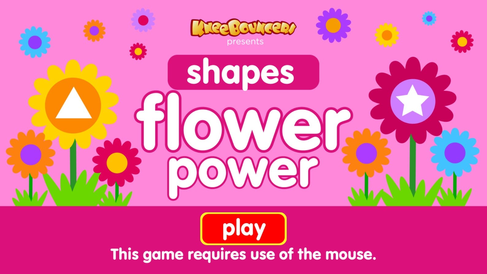 Flower Power Shapes KneeBouncers Educational