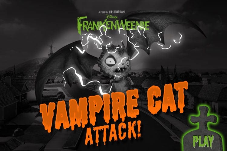 Frankenweenie Vampire Cat Attack
