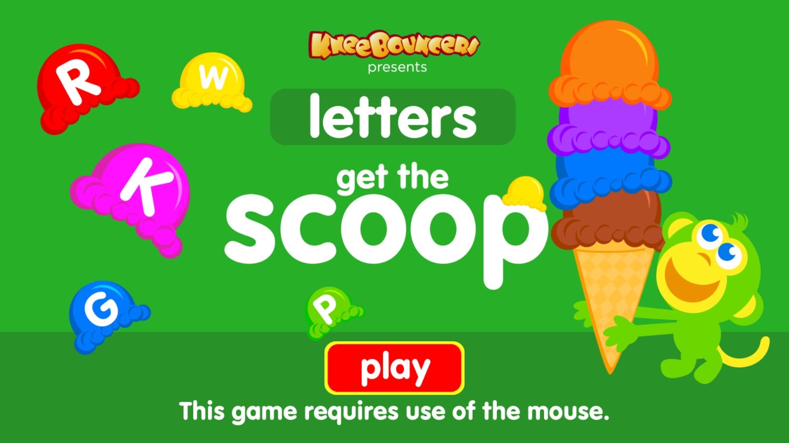 Get the Scoop Letters Alphabet Game for Kids
