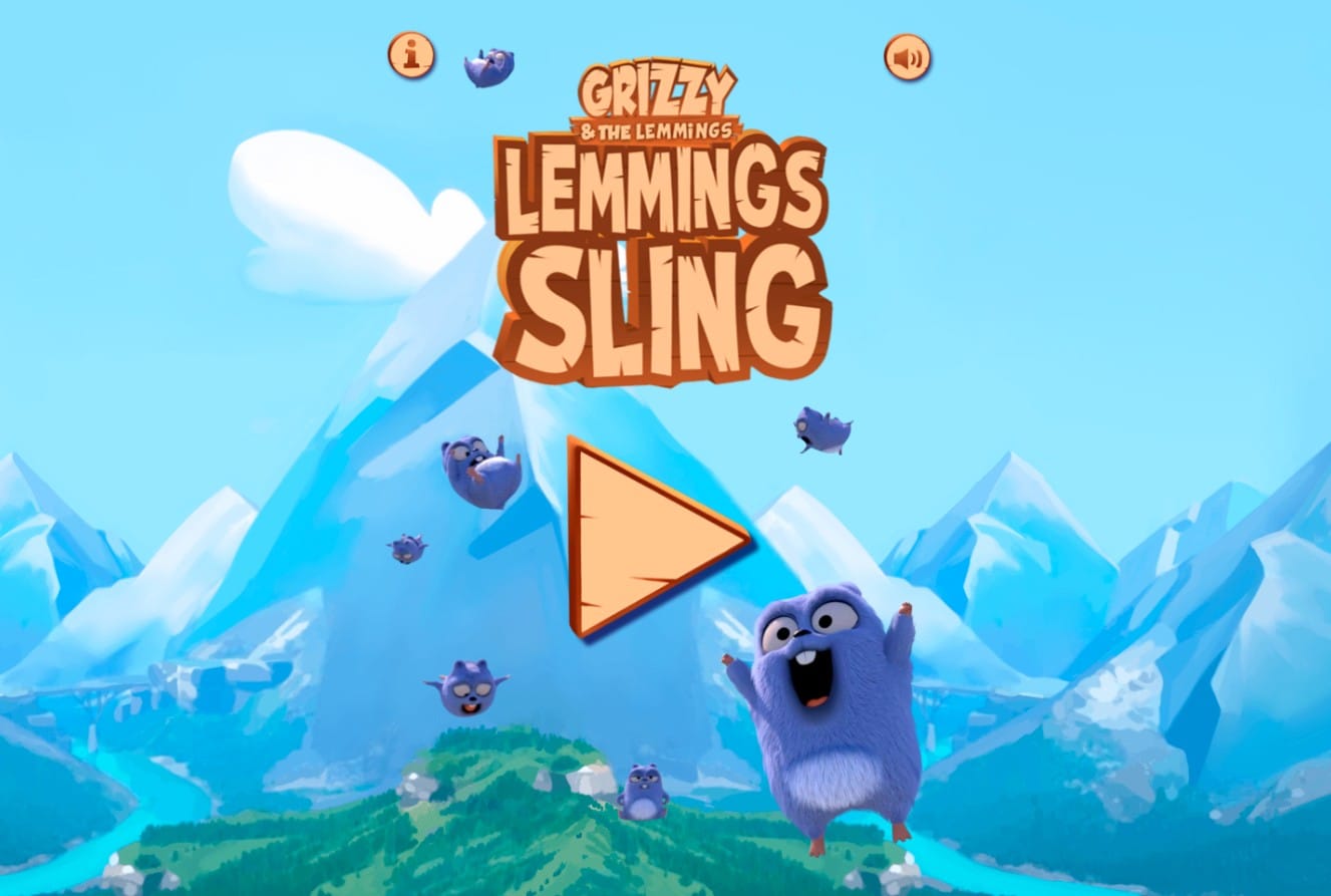 Grizzy and the Lemmings Lemmings Sling: Online Physics