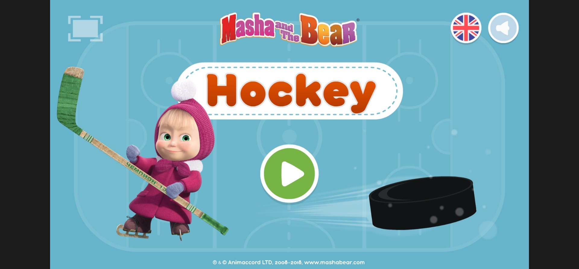 Masha and the Bear Hockey