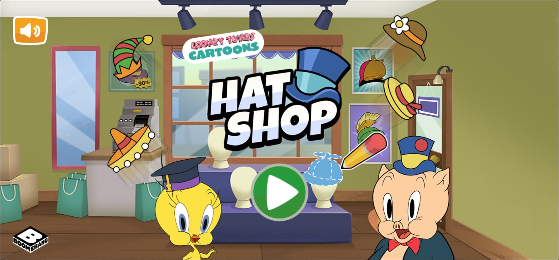 Looney Tunes Cartoons Hat Shop