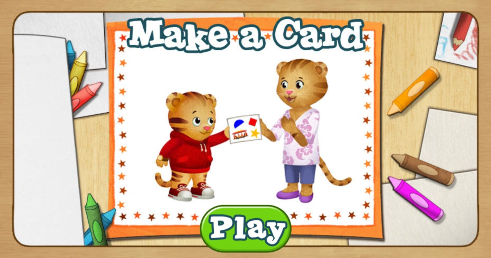 Daniel Tiger Make a Card: Online Kids Creativity