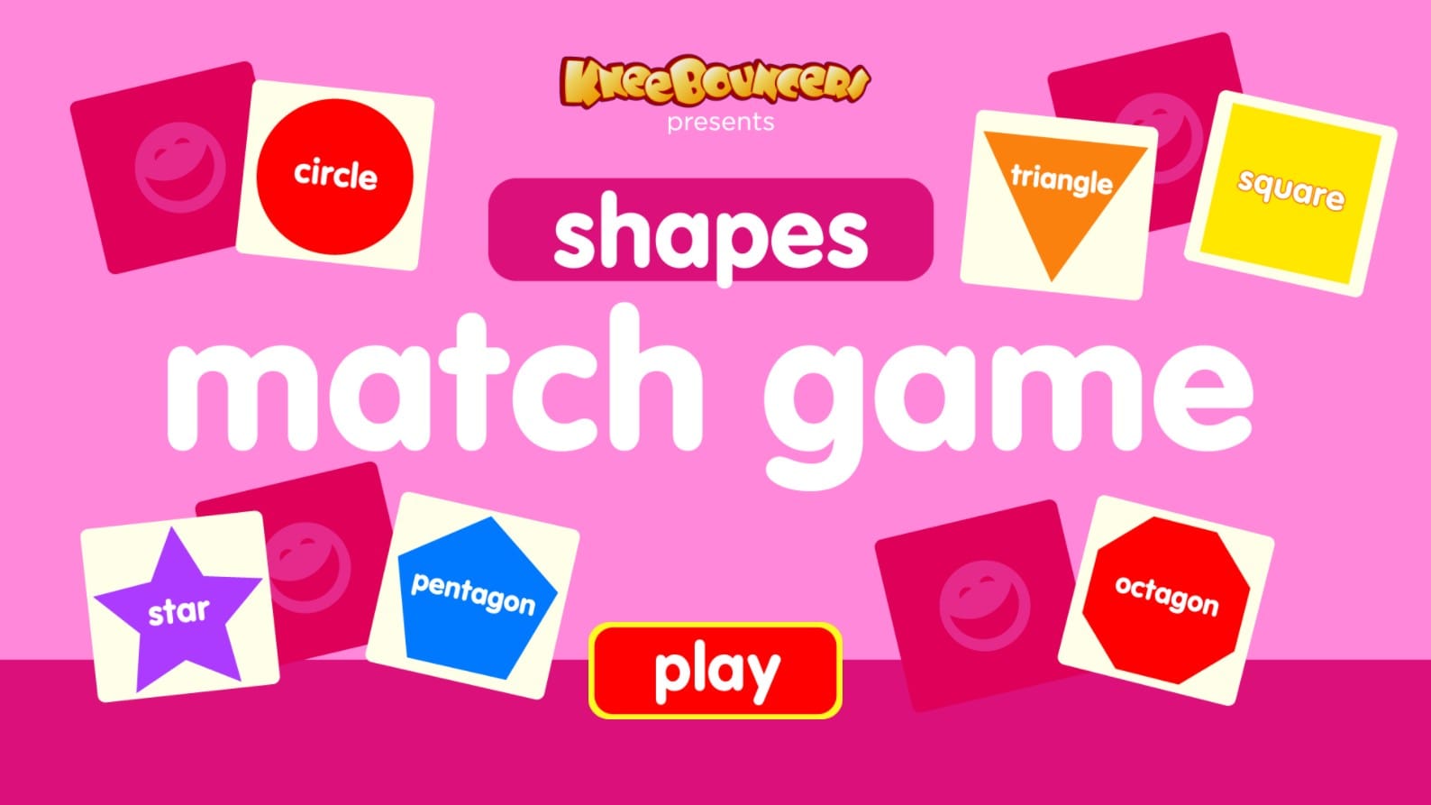 KneeBouncers Educational Fun: Shapes Match Game for Kids