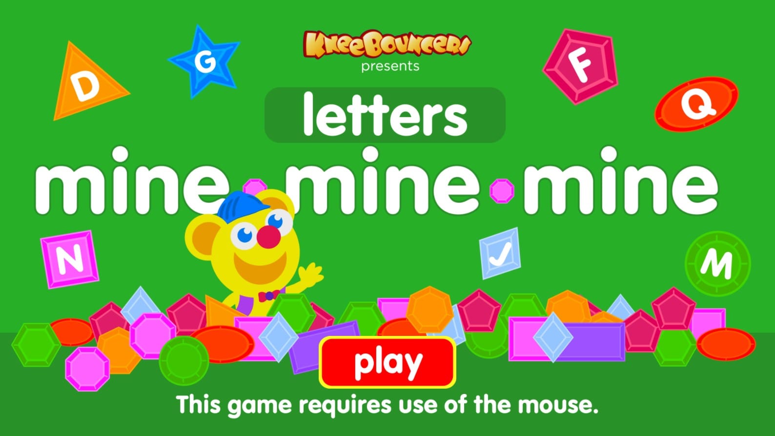 Mine Letters KneeBouncers Educational