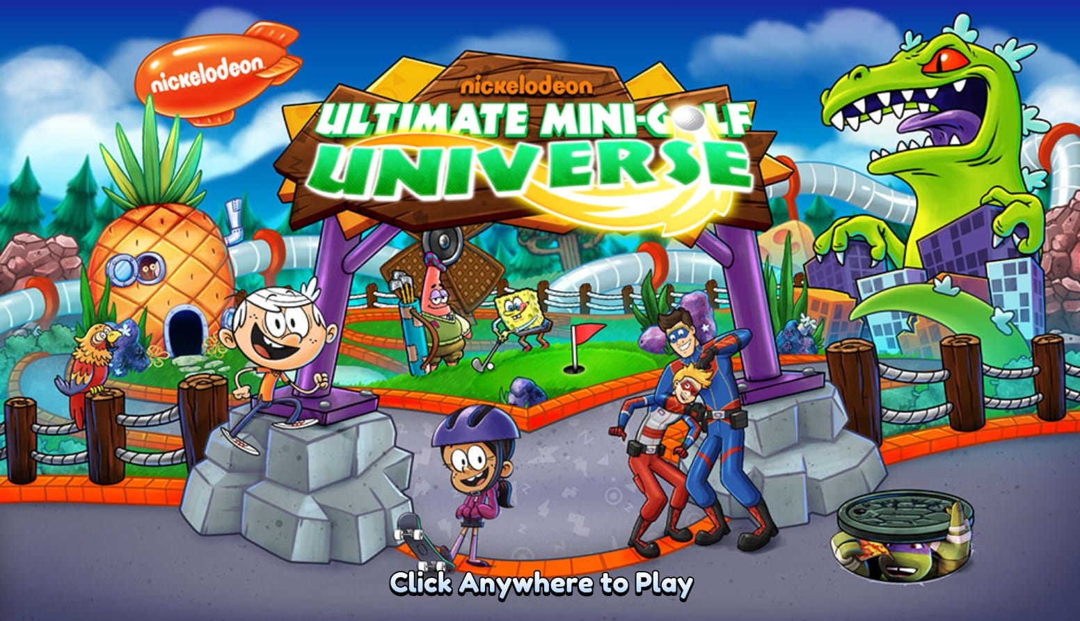 Play Nickelodeon Sports Games Online: Nick Ultimate Mini: Golf Universe