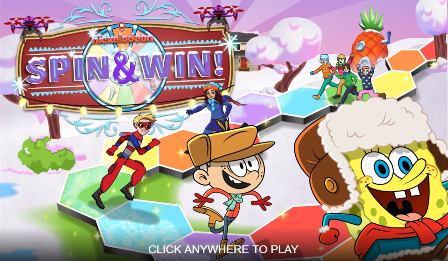 Nickelodeon Winter Spin and Win
