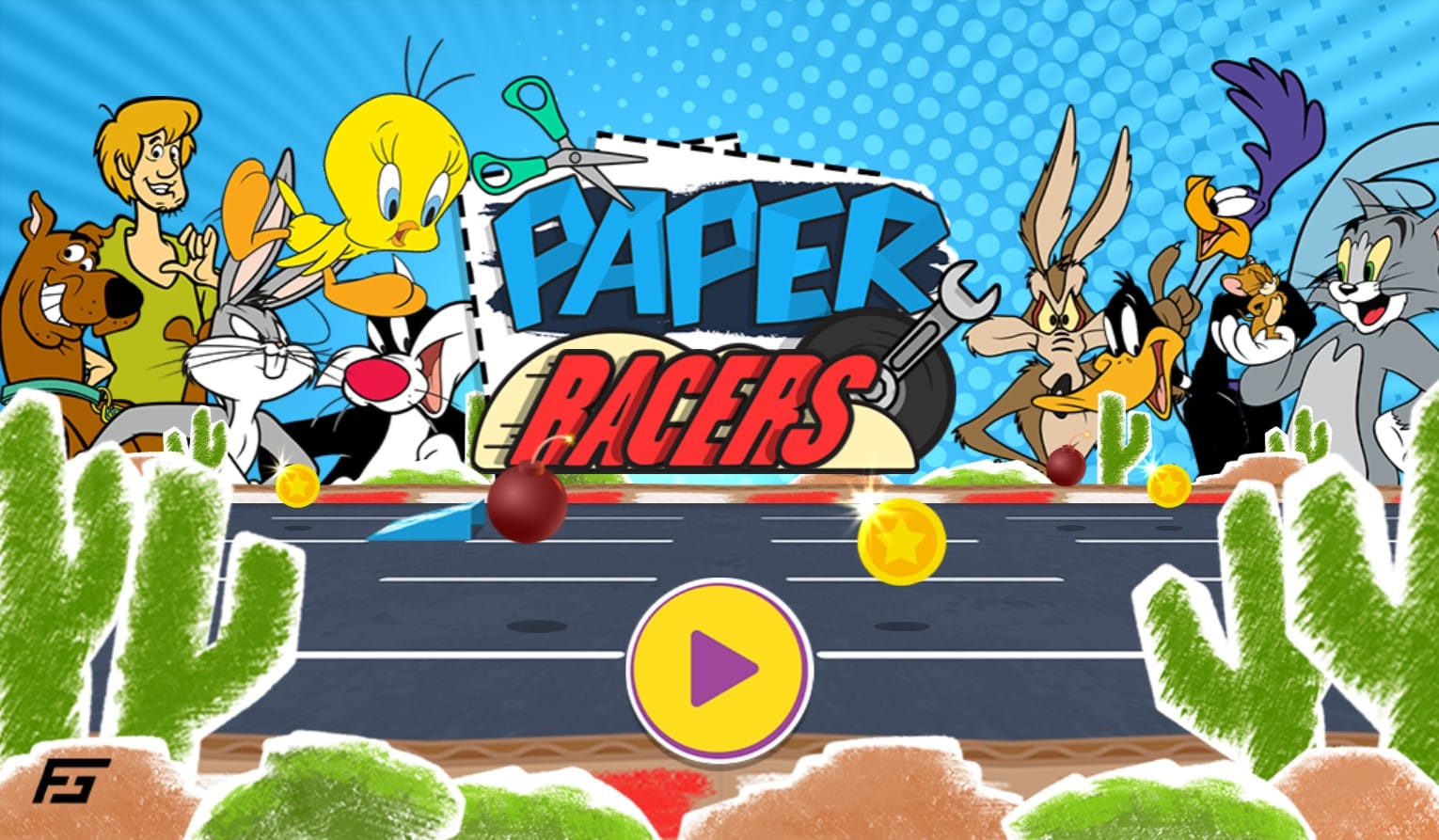Paper Racers Racing