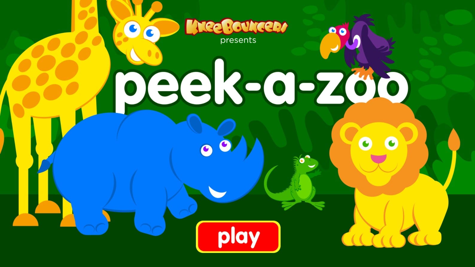 Peek a Zoo KneeBouncers Educational Animal