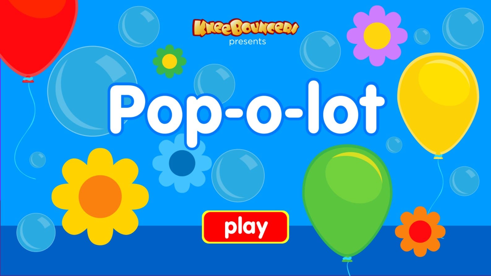 KneeBouncers Balloon Popping Game for Kids: Pop: o: lot