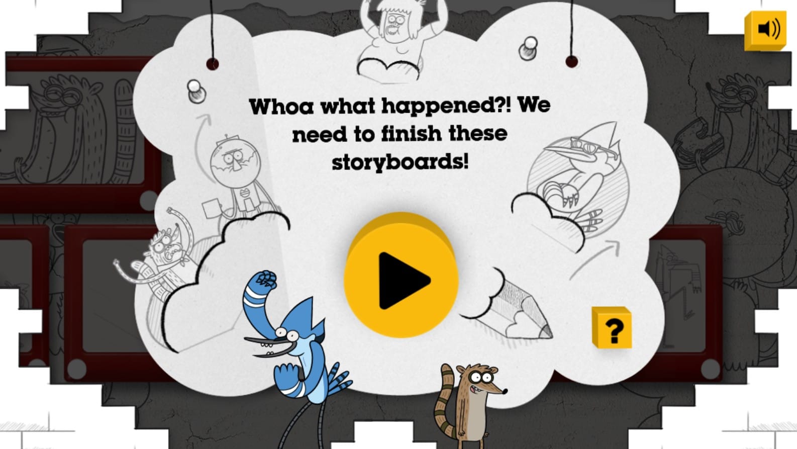 Regular Show Storyboard Game Adventure