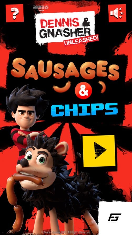 Dennis and Gnasher Unleashed Sausages and Chips