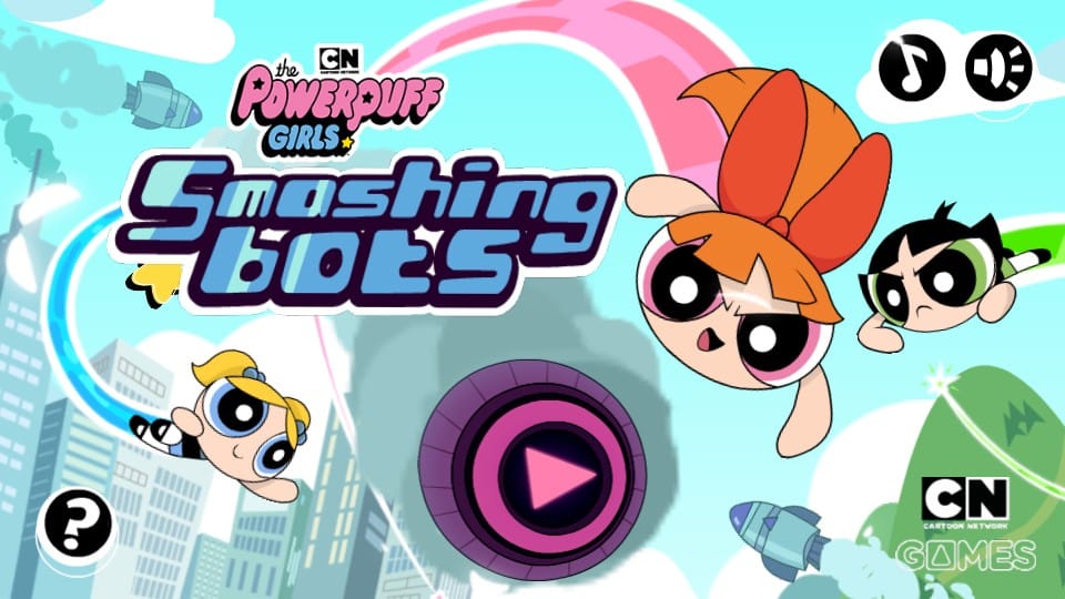 The Powerpuff Girls Smashing Bots