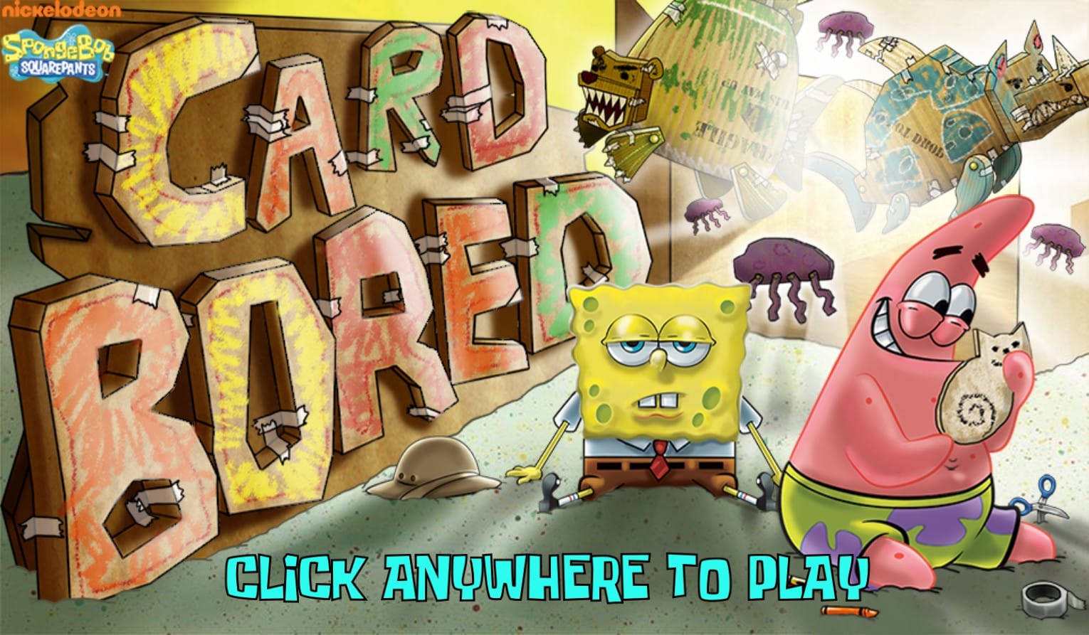 SpongeBob SquarePants Card Bored