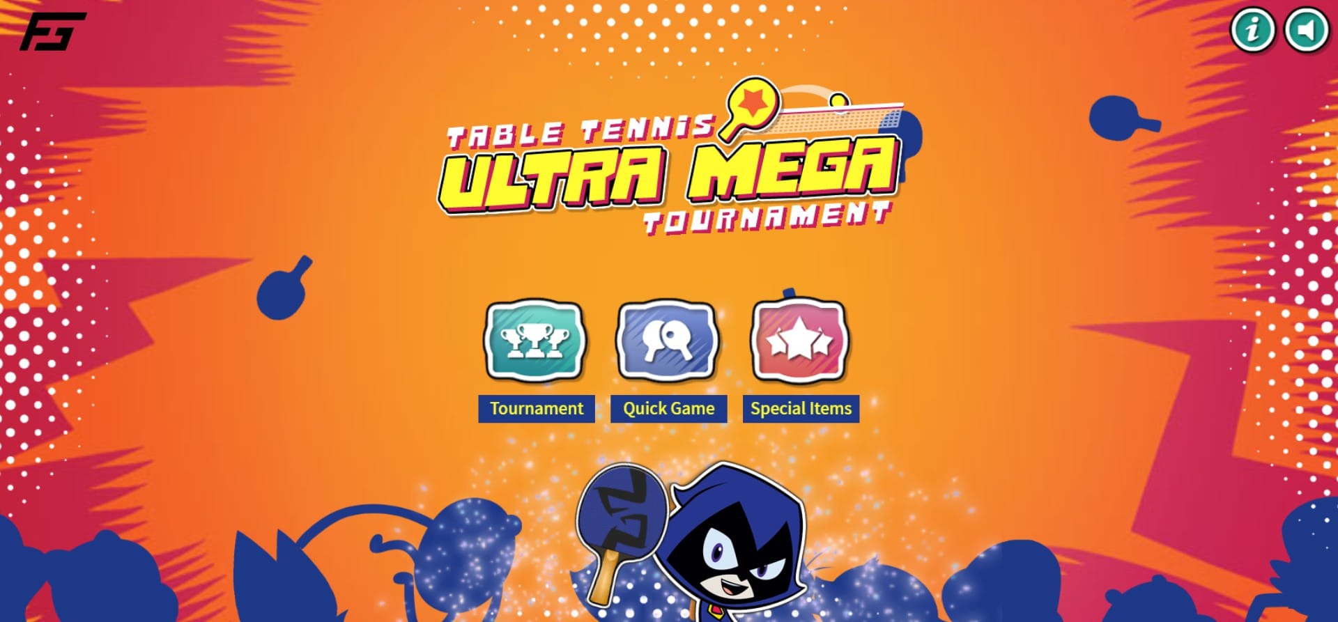 The Powerpuff Girls Ping Pong: Table Tennis Ultra Mega Tournament