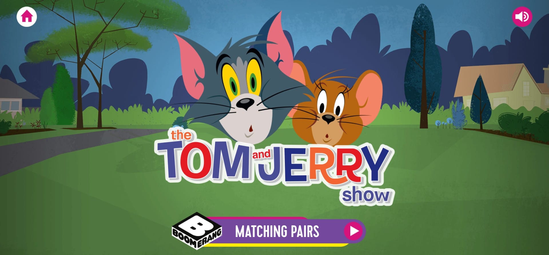 Tom and Jerry Matching Pairs Memory