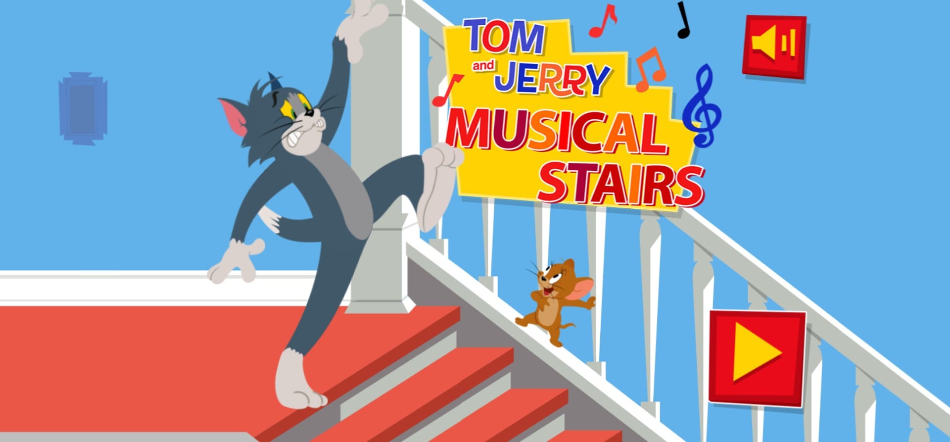 Tom and Jerry Musical Stairs