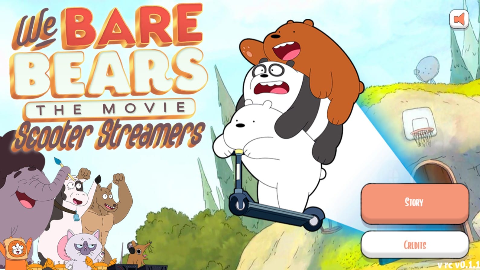 We Bare Bears Scooter Streamers Cartoon Network