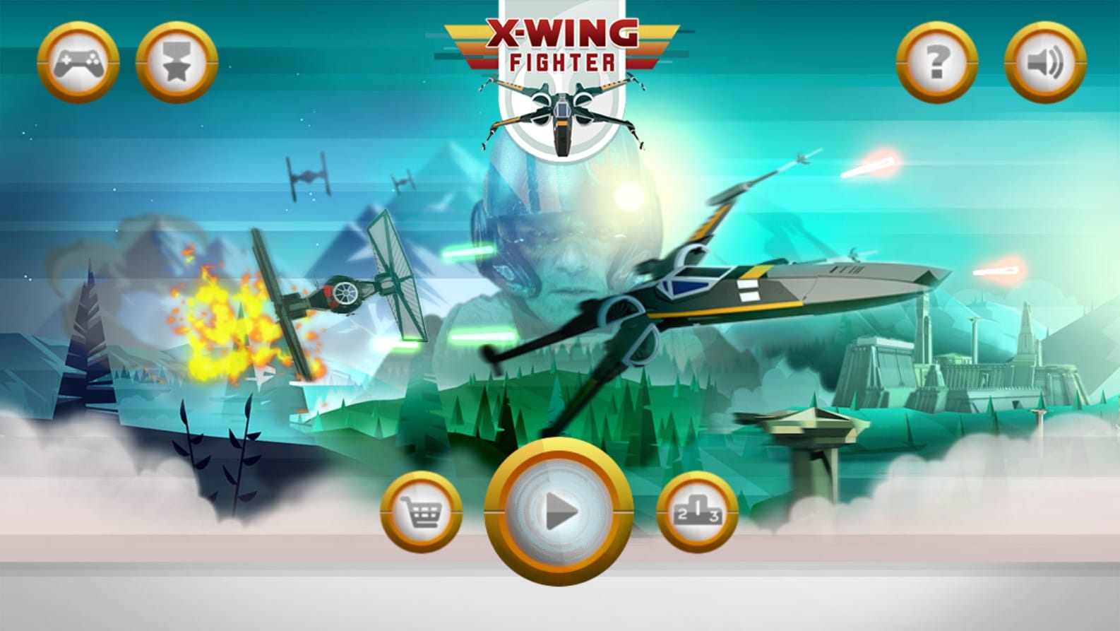 Wing Fighter Star Wars Space Combat: X